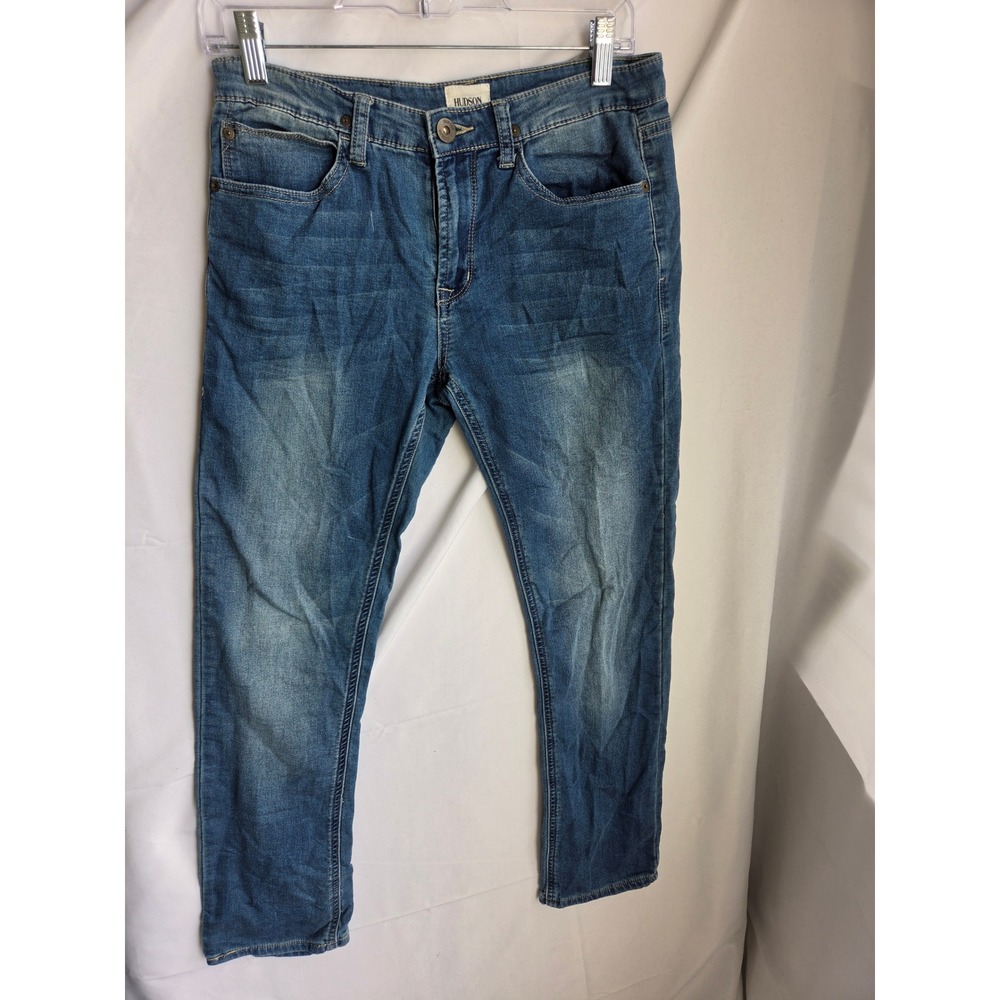 Hudson Jeans Boys Blue Medium Wash Slim Mid Rise Straight